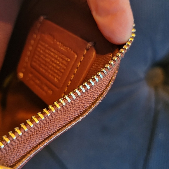 Coach Star Wars Triangle Wristlet in Brown and Tan - Picture 2 of 2